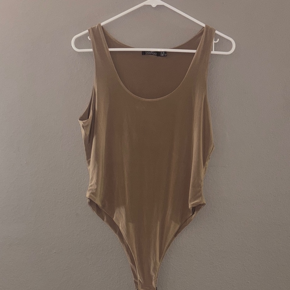 Boohoo Tan Bodysuit
